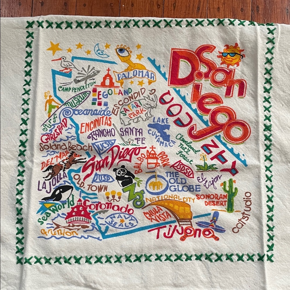 Colorful San Diego Dish Towel